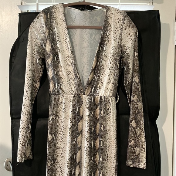 Snake Print Jumpsuit - Picture 2 of 11